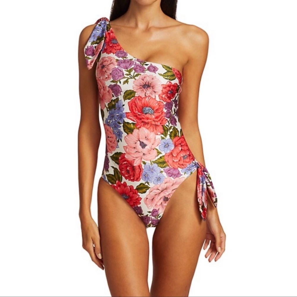 Zimmermann cut out floral swimsuit AU sz 1